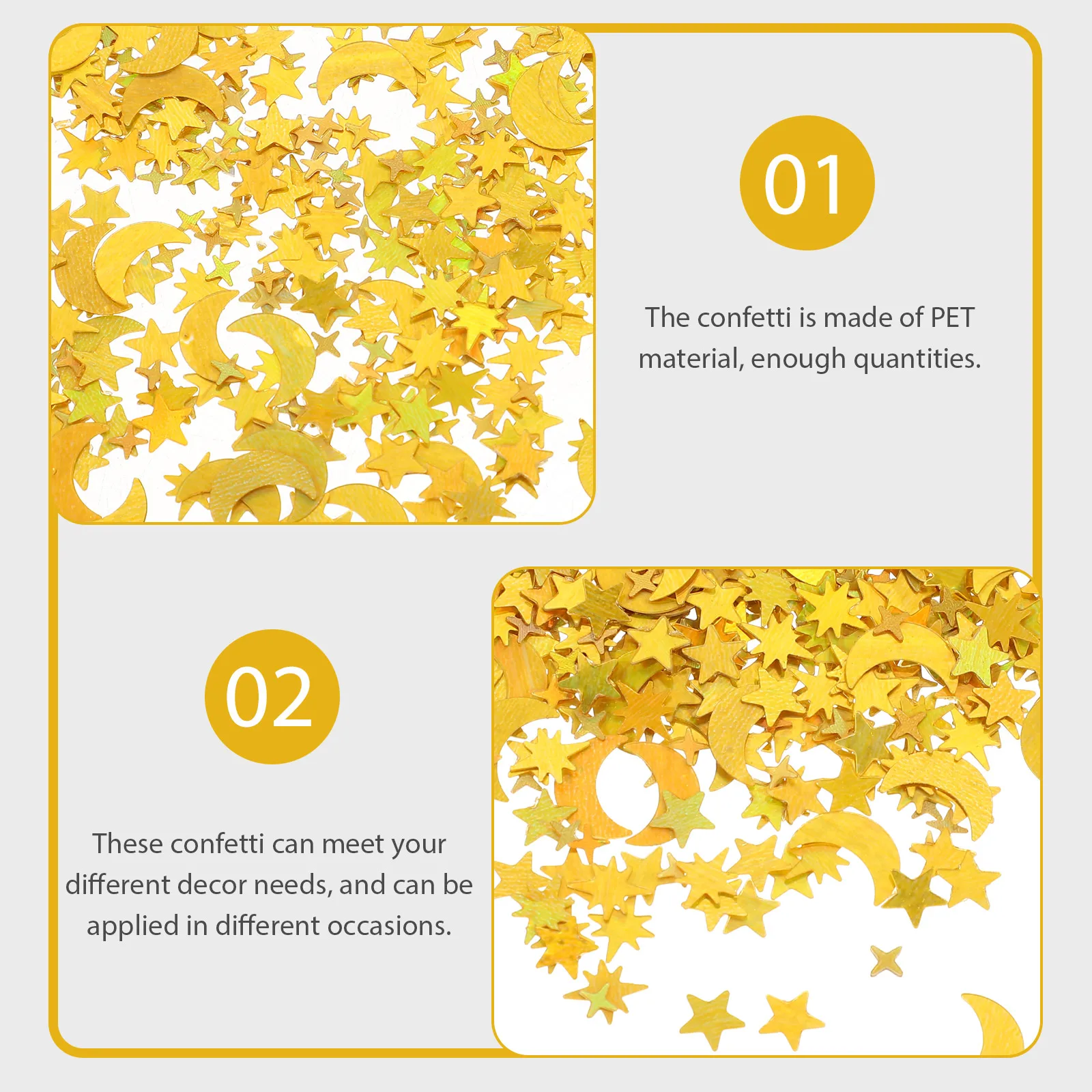 

Sequin Decoration Star Moon Confetti Party Table Decorative Festival Craft Scrapbooking DIY Art Projects Glass Jar