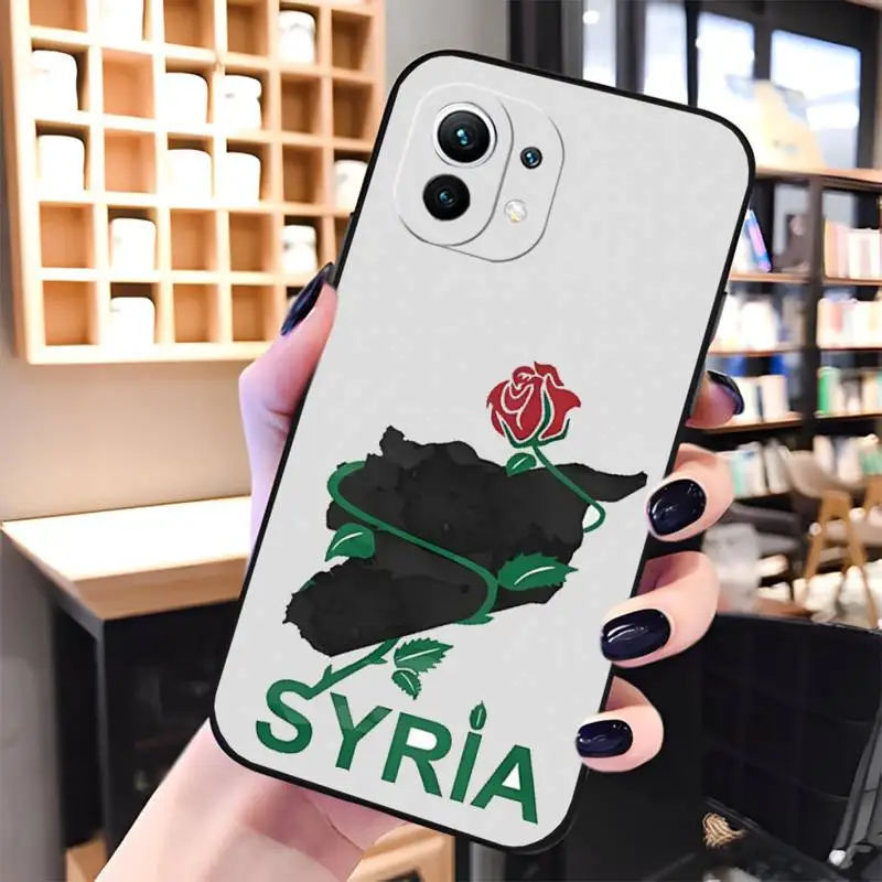 Syrian Syria Flag Phone Case Funda For Redmi Note 11 11E 10 9 8 7 Pro 10T 8A 9S 8T 7A 9A Plus Macia Shockproof Back Cover