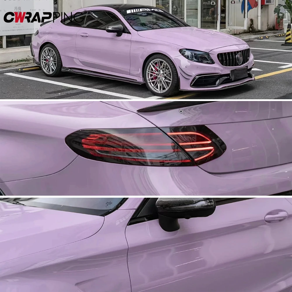 ملصق لغطاء السيارة مقاوم للماء للدراجات النارية لاصق الفينيل سيارة التفاف PET لامعة ذاتية اللصق فيلم الهواء الإصدار غطاء الجسم احباط