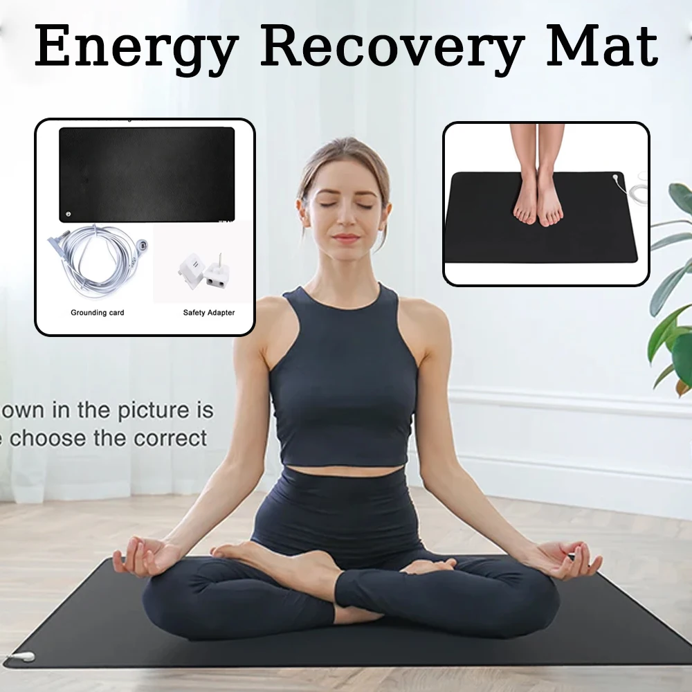 

25X68Cm/40X60Cm Grounding Mat Balance Energy Pain Relief Improves Sleep Yoga Mats Enhanced Circulation Reduces Inflammation Pain