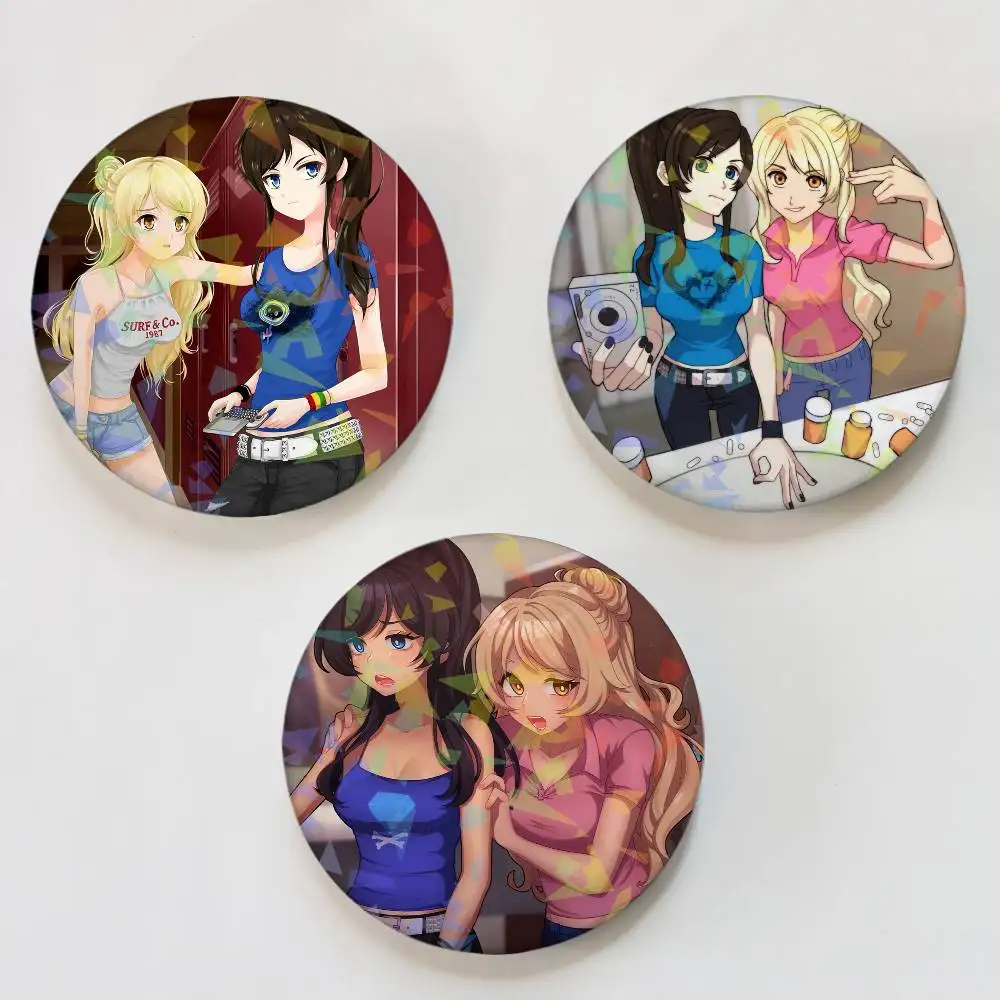 Game C-Class of 09 Laser Button Pins Backpack Clothing Decor Brooch Fiction Badge Jewelry Gifts