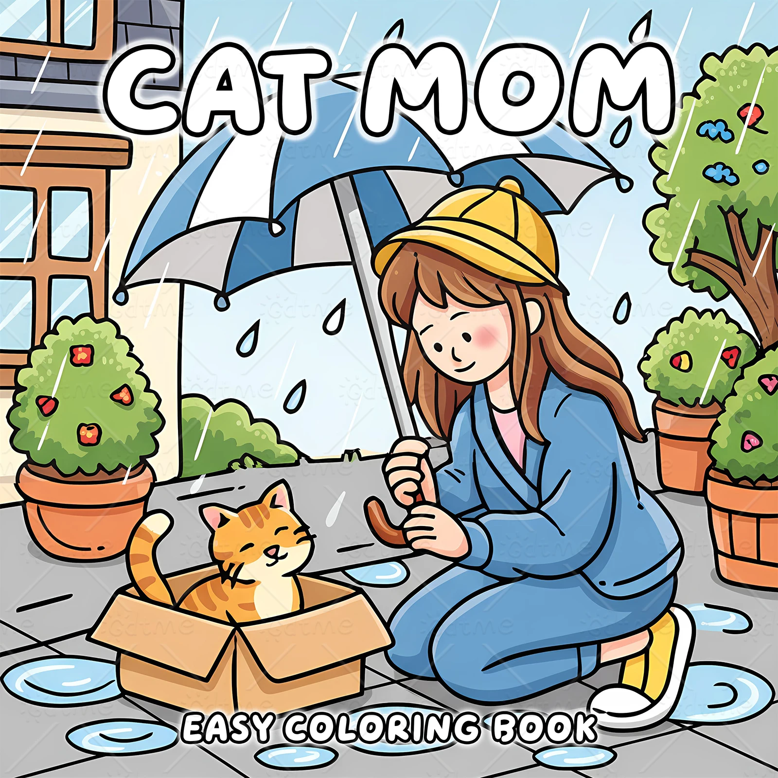 CAT MOM Coloring Book For Adults And Teen Featuring Cute Cozy Daily Activities For Relaxation (Cozy Spaces Coloring)