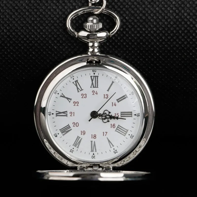 A mio marito Orologio da tasca al quarzo argento con orologio a catena con ciondolo Orologi vintage Orologi a catena Fob per uomo Miglior regalo