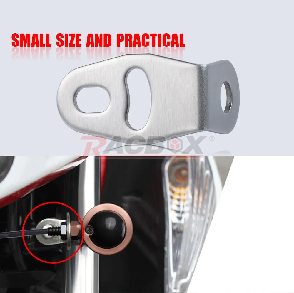 Motorcycle Spotlight Bracket Headlight L Style Holder Stainless Steel Frame Support Universal Turn Signal Lamp Accessories DIY