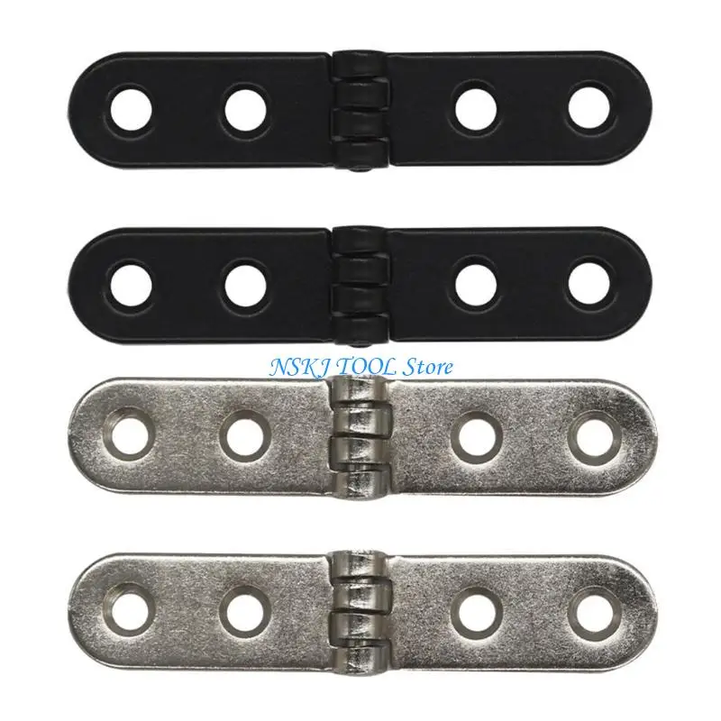 L8RC Set Of 2 Rustproof Folding Hinges with Easy Mounting Heavy Duty Door Hinges Upgrades for Cabinets & Decorative Furniture