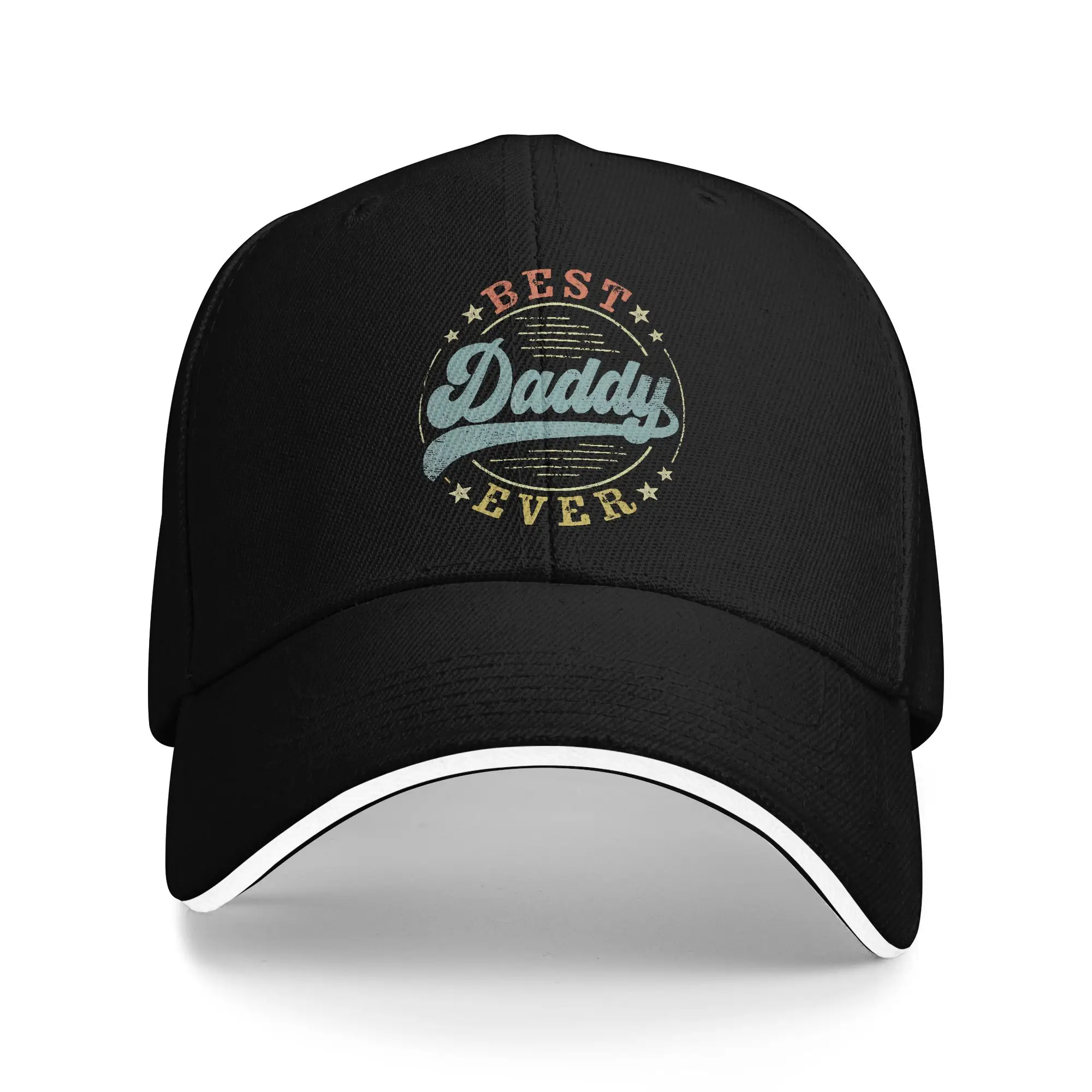 Best Daddy Ever Father's Day Daddy Vintage Emblem Casual Baseball Cap Summer Trucker Hat Hip Hop Hats Stylish Baseball Caps