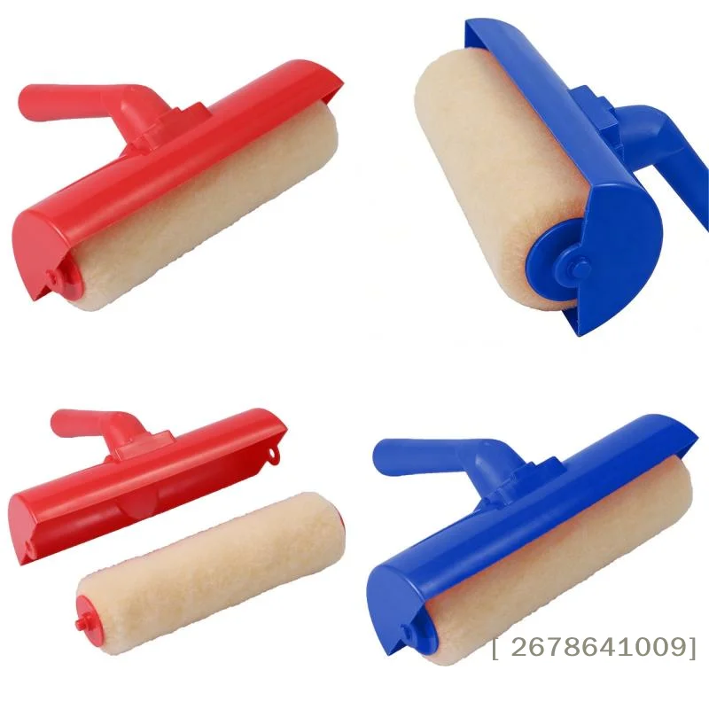 ⚑1Pcs No Drip Roller Splatter-Free Paint Brush 9 Inch Ceiling Paint Roller With Shield Roller And Shield Ceiling Paint Rollers