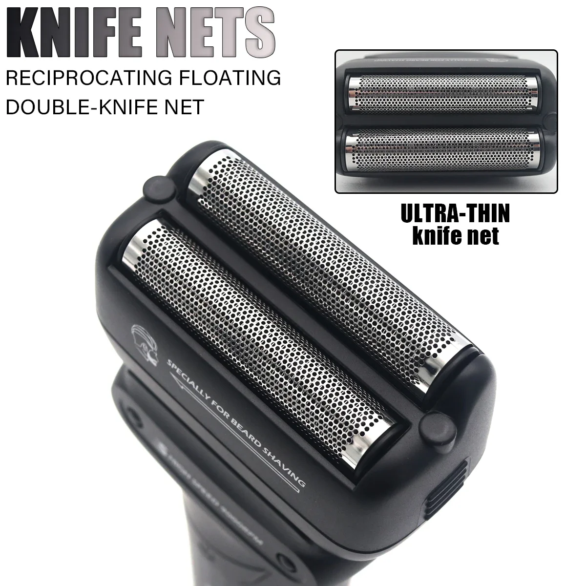 VGR V368 メンズ電気シェーバー ダブルフォイル 9000RPM LCDディスプレイ 1400mAh コードレス電気シェーバー プロ用シェーバー バリカン