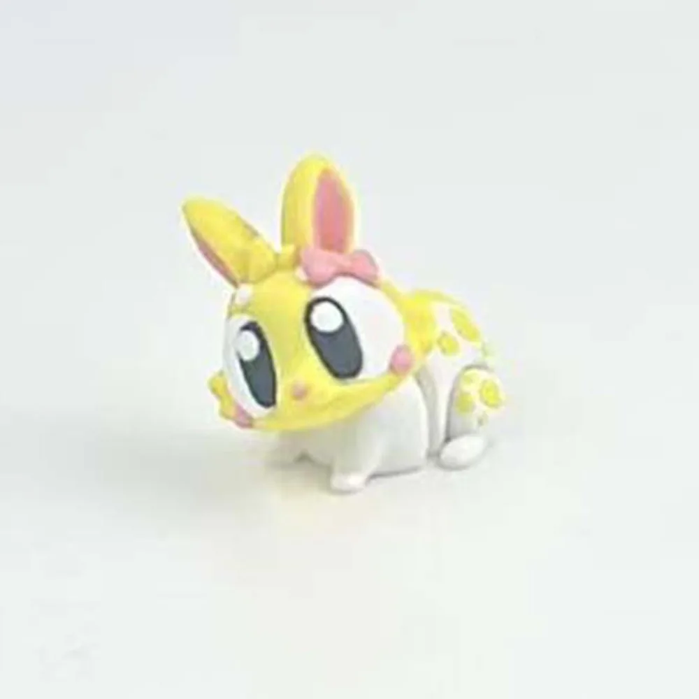 Pink/Yellow Color 3D Printing Cow Model Cute Style Simulation Figure 3D Printing Rabbit Figure Bow Handicraft