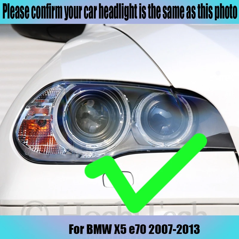 3 Years Warranty Hight Quality LED Angel Eyes Kit Cotton White Ring For BMW X5 E70 2007 2008 2009 2010 2011 2012 2013