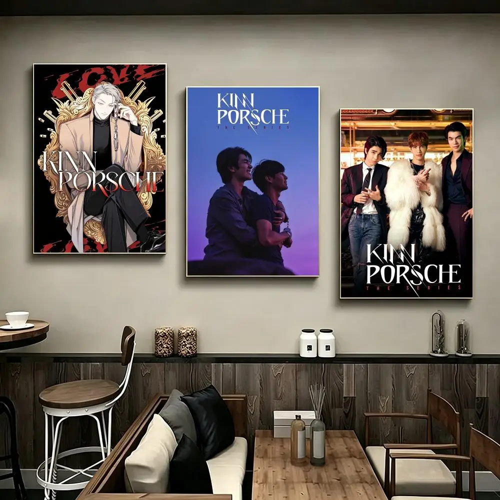drama KinnPorsche The Series Poster Poster HD Printing Modern Minimalist Style Wall Art Home Decor For Office Bedroom Gift