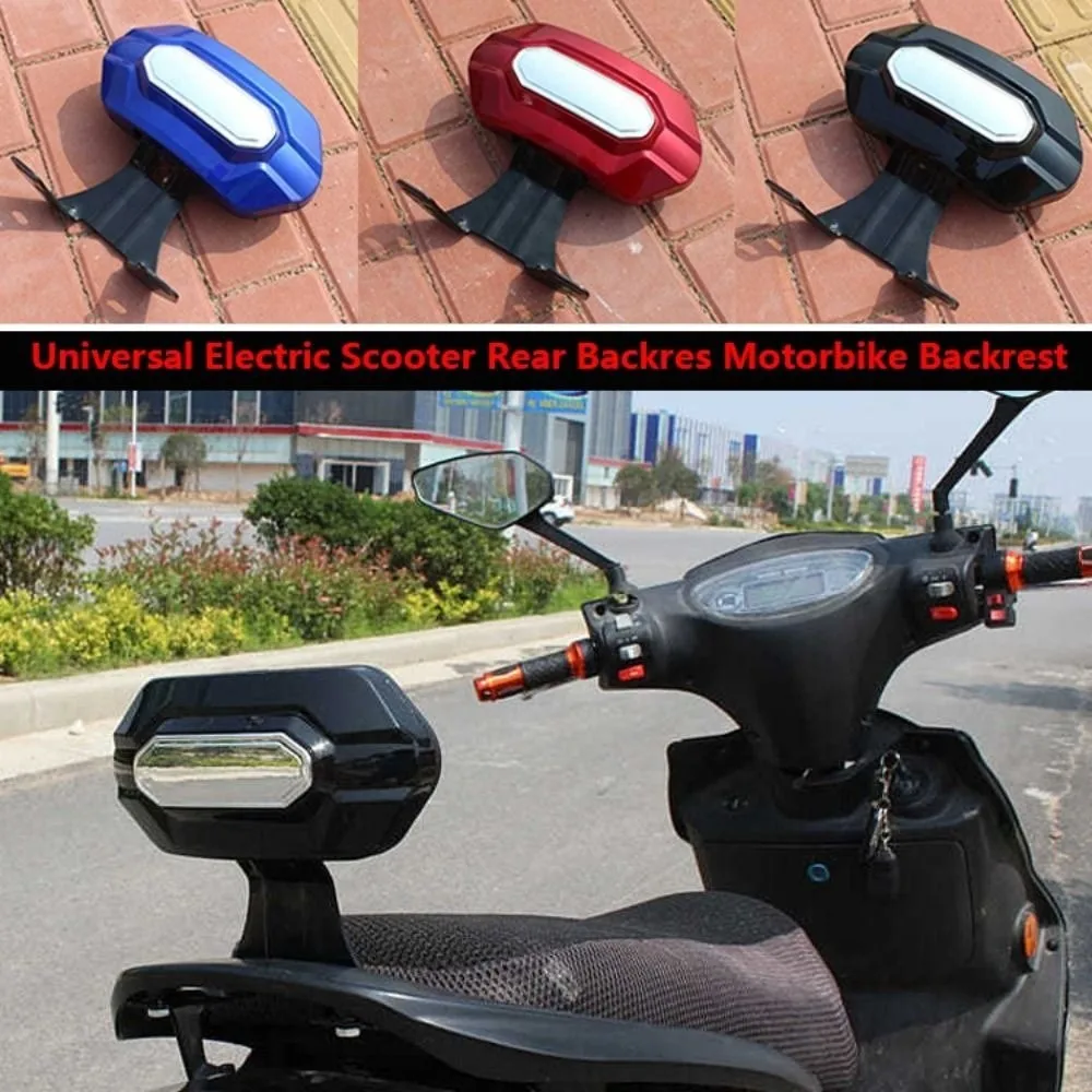High Quality Universal Electric Scooter Rear Backrest Stainless Steel Durable Motorbike Backrest Back Rest Pad