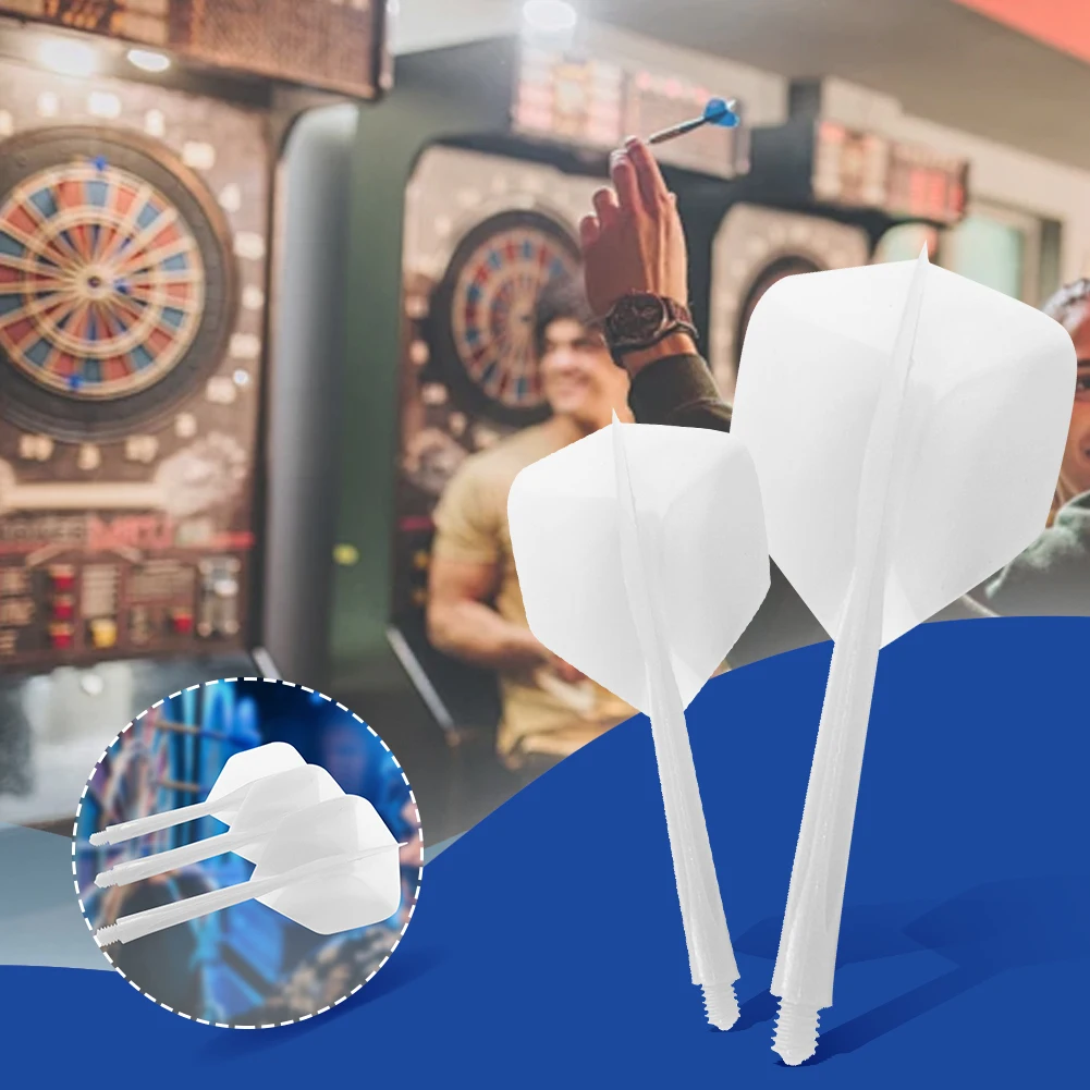 

6Pcs Integrated Dart Shaft and Flights Standard Shape Integrated Dart Flights and Shafts Anti-Fall Dart Accessories Kit