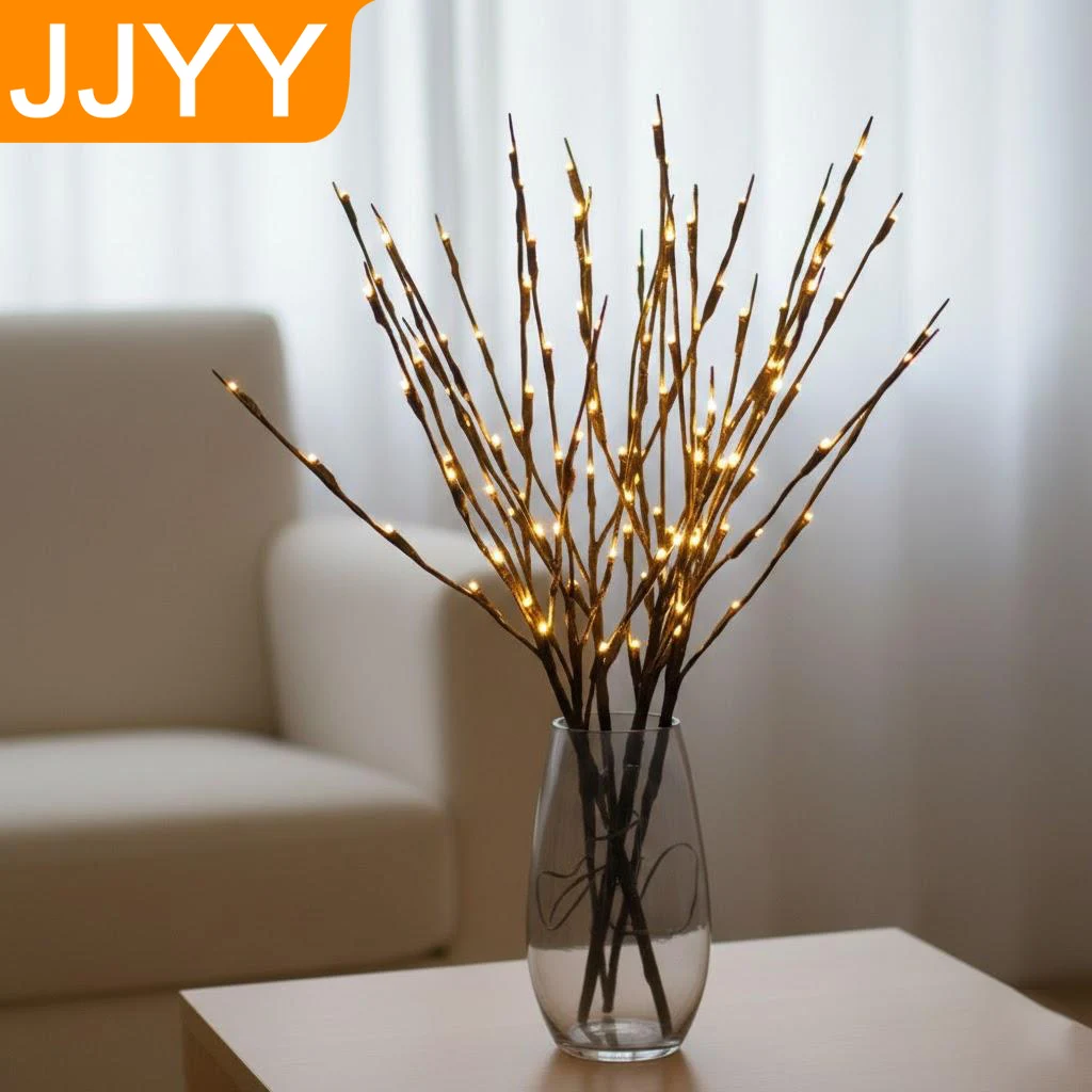 

Светодиодная ветка-светильник с 20 LED-лампами для вазы, декоративная подсветка для свадьбы, Рождества, Нового года, ночник