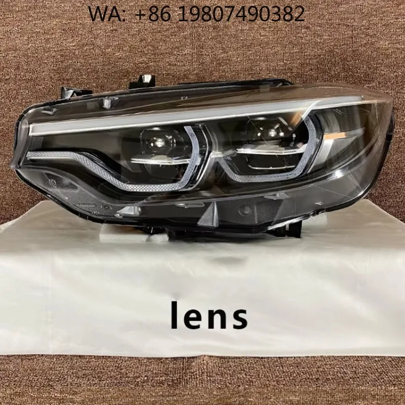M4 GTS Full LED Headlight Assembly, High Low Fog Beam Lamp, Plug and Play Auto Old To New Modification Parts