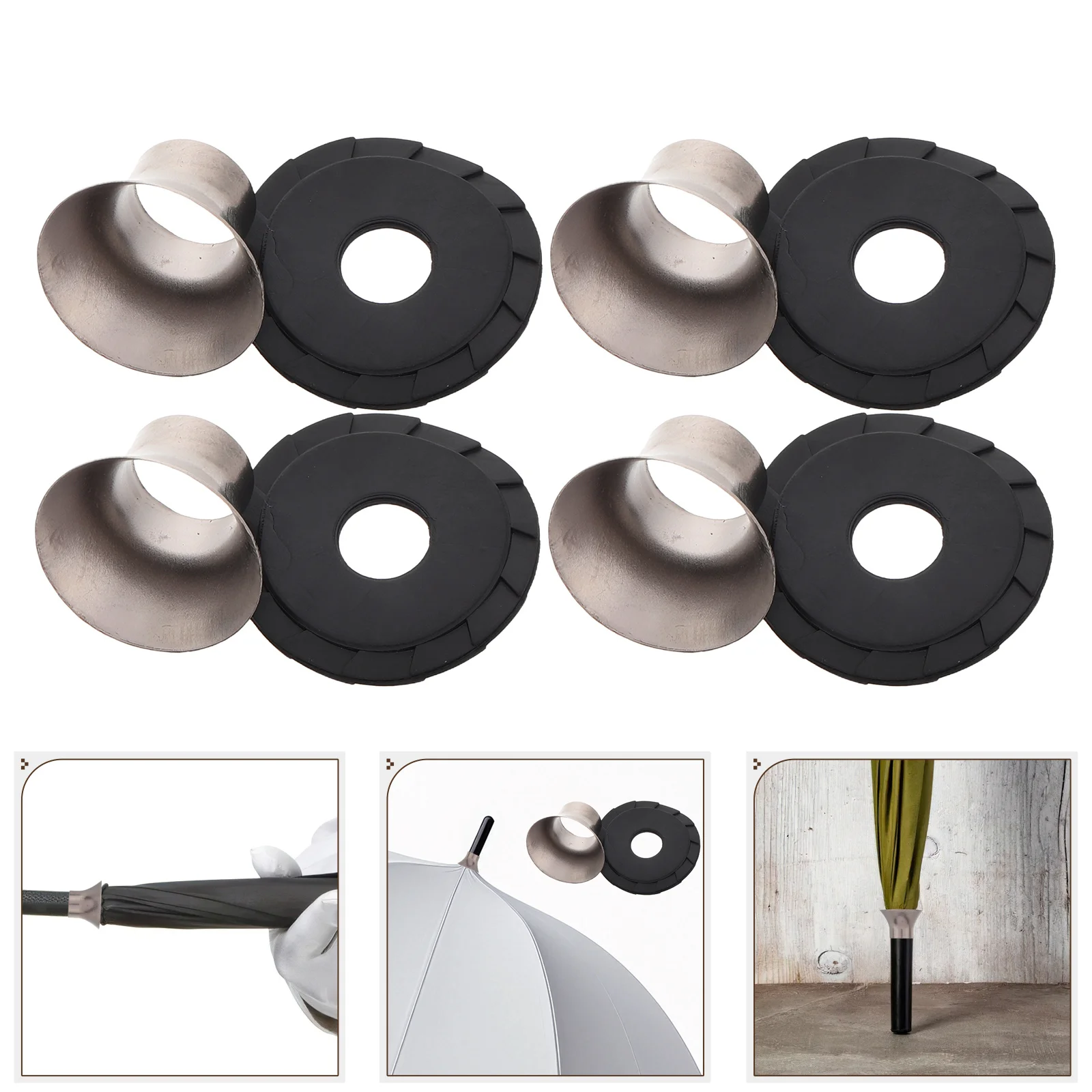 

5Pcs Replacement Umbrella Tops Cover Metal Tip Protector Cap for Outdoor Sun Umbrellas Secure Fit Repair Maintenance Supplies