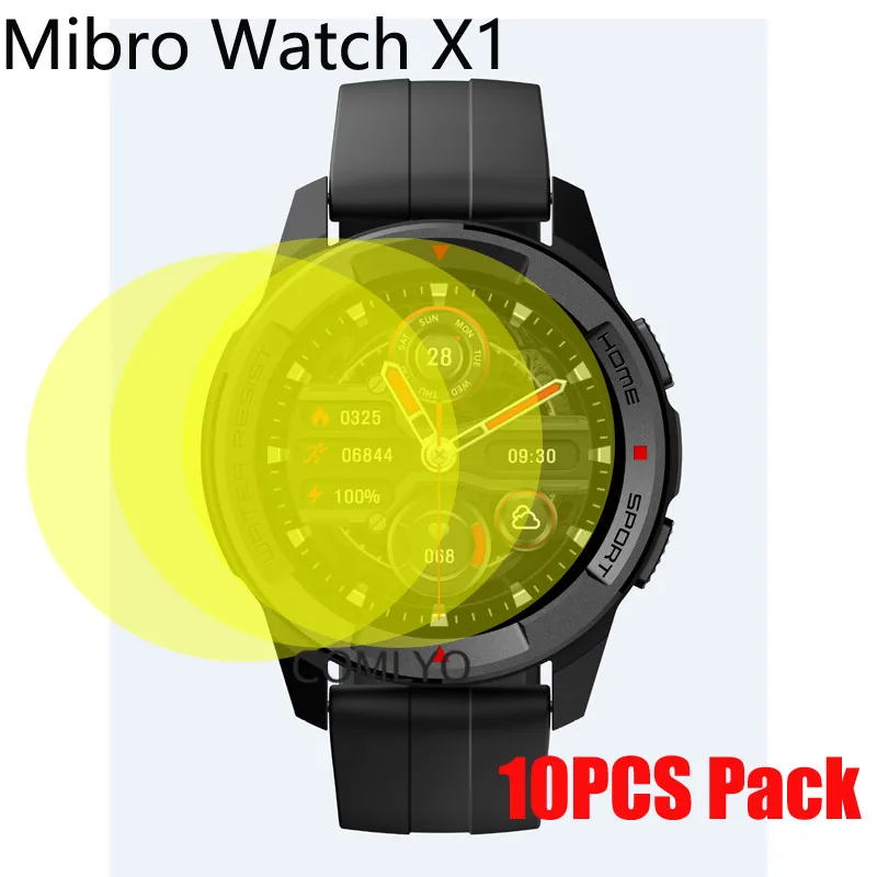 10PCS Pack Soft Film For Mibro watch X1 T1 A1 GS Screen Protector Film Ultra Thin HD TPU Scratch Resistant