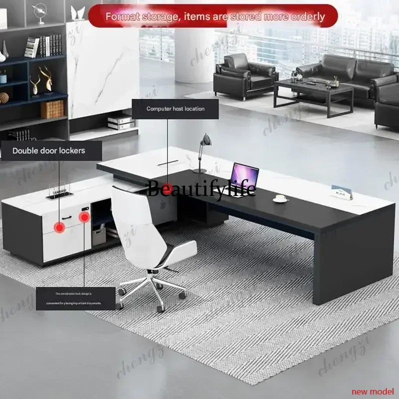 h178Modern Office Desks Study Modern Throne Desk Table Accessories Office Bedroom Desktop Reading Nordic Ufficio Trendy Furnitur