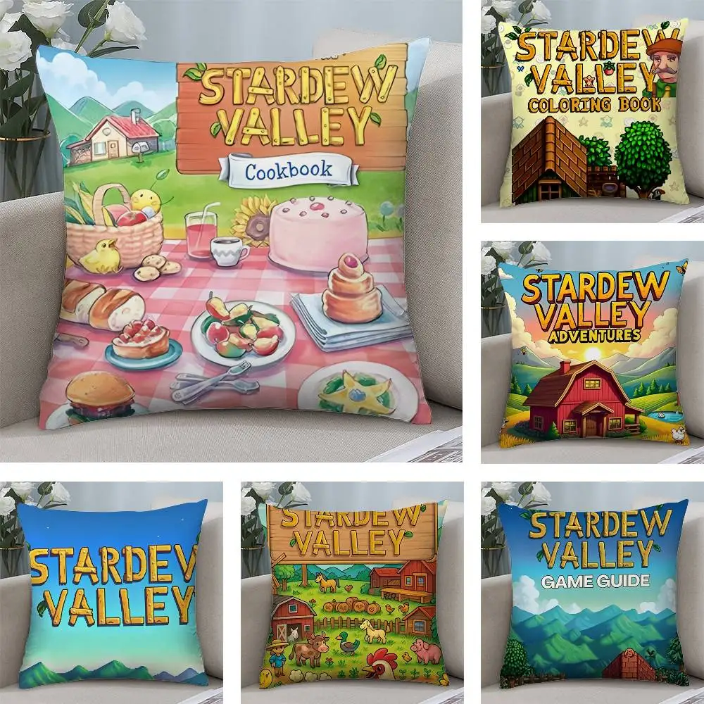 

Game S-Stardew Valley Classic Pixel Pillow Case Plush Fabric Soft Pillowcase Double Sided Print Cushion Cover Household Gifts