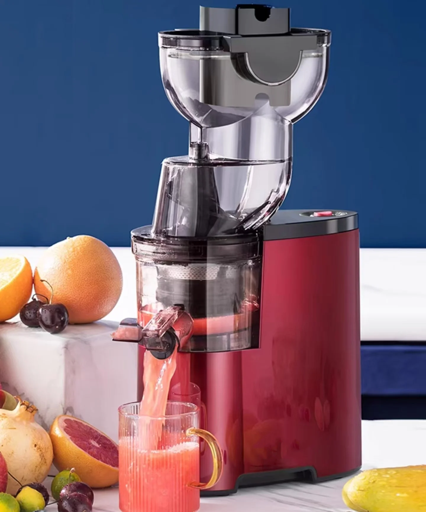 Кухонная соковыжималка для фруктов и овощей, соковыжималка холодного отжима, пищевая машина с пластиковым контейнером для бутылок соковыжималки
