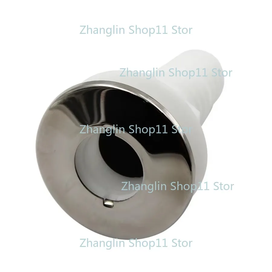 Marine Drain Hull Right Angle Water Outlet Sewage Port with Check Valve Marine Stainless Steel Check Valve Boat Accessories