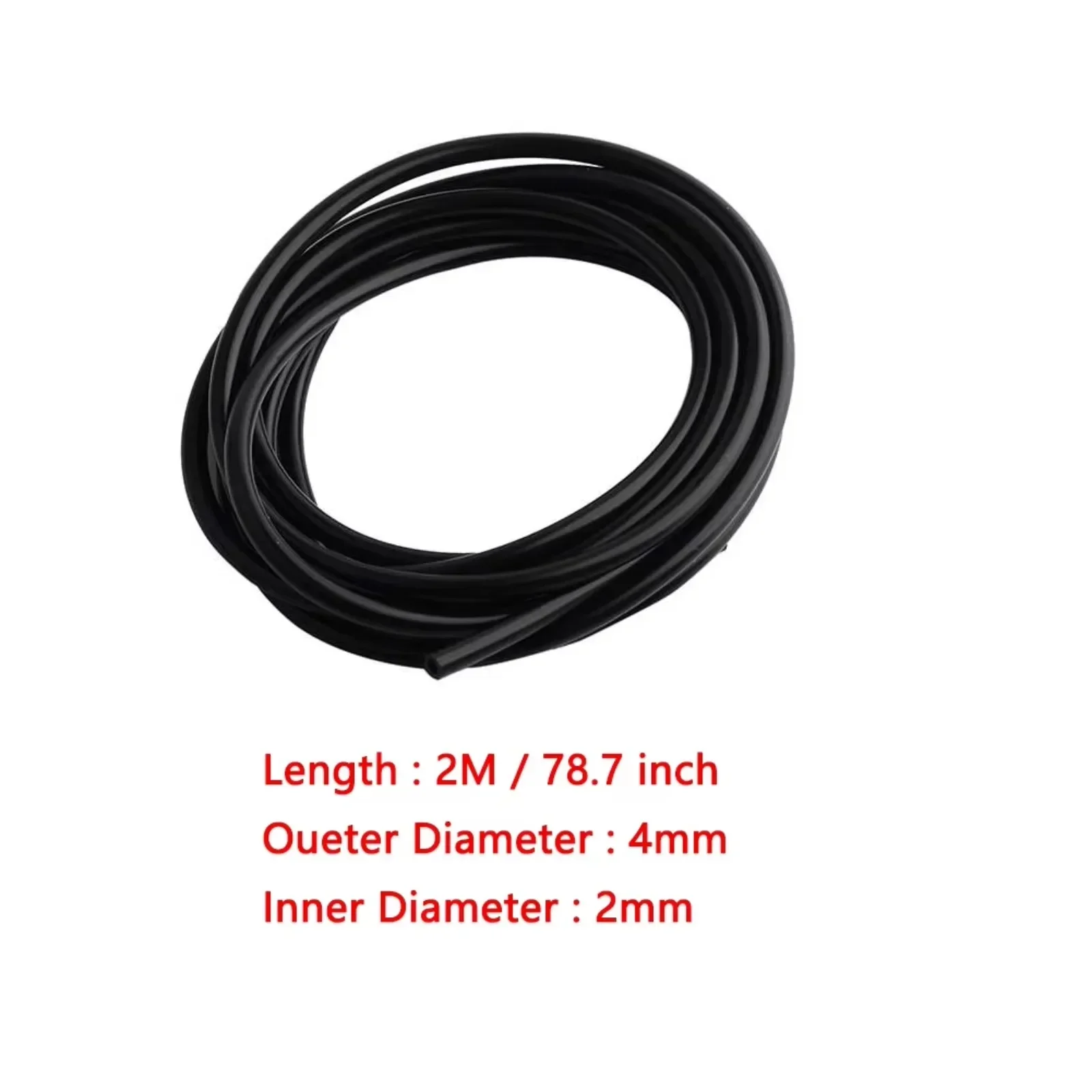 4mm OD 2mm ID Pneumatic Hose for Legoeds Technical 42043 42009 Truck MOC PF Technical Building Bricks Accessories (Random Color)