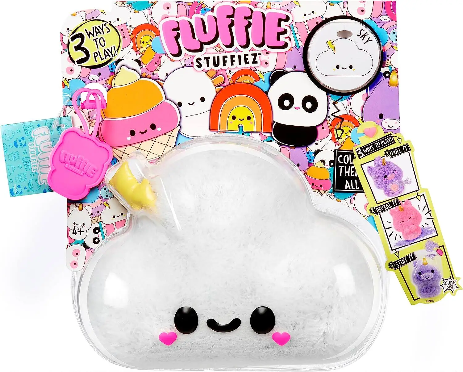 Fluffie Stuffiez Minis Plush Toy Squishy Mystery Box Tear Reveal Surprise Stress Relief Fidget Toy for Kids Birthday Gifts