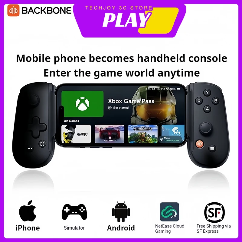 Backbone One Gen2 Mobile Phone Game Controller Wireless Bluetooth Stretchable Iphone15/16 IOS Android Gampad Gaming Accessories