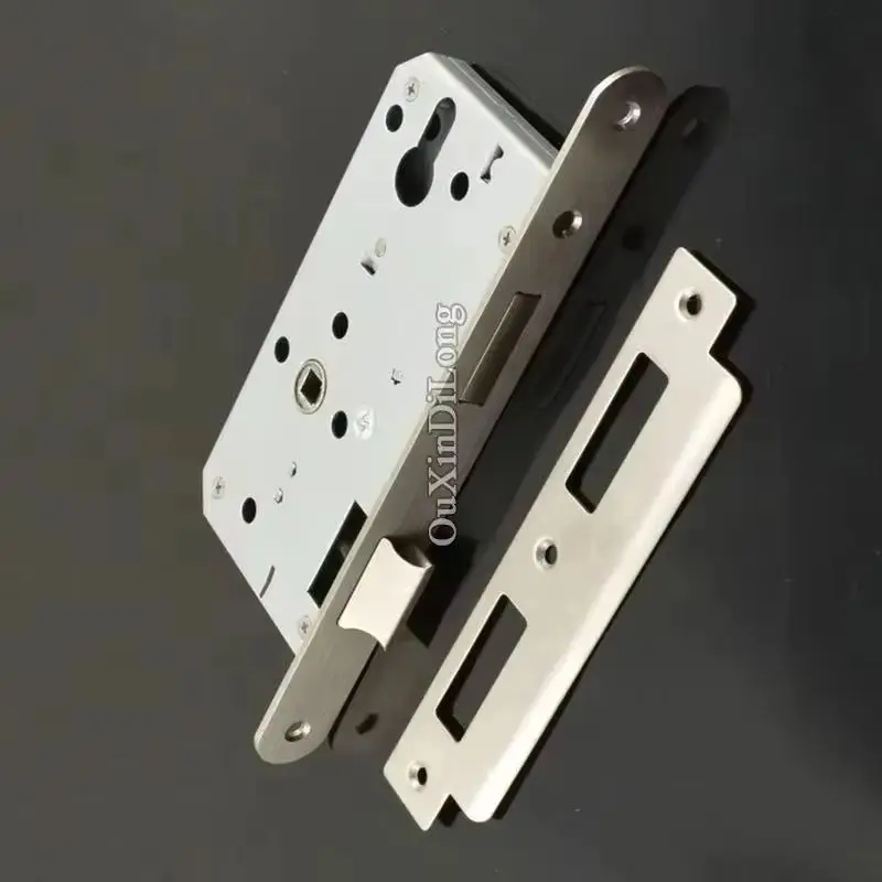 

European Narrow Mortise Door Lock body Interior Entry Security Anti-theft Lock body 7255/5572 Double Tongue Powder Finished