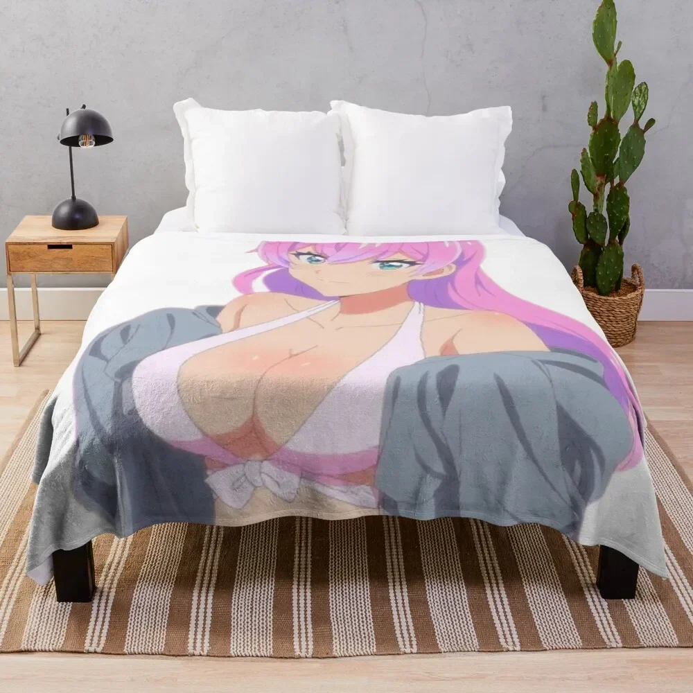 

My beautiful wife Watanabe Akari Throw Blanket Compact Warm Blanket for Car Road Trip