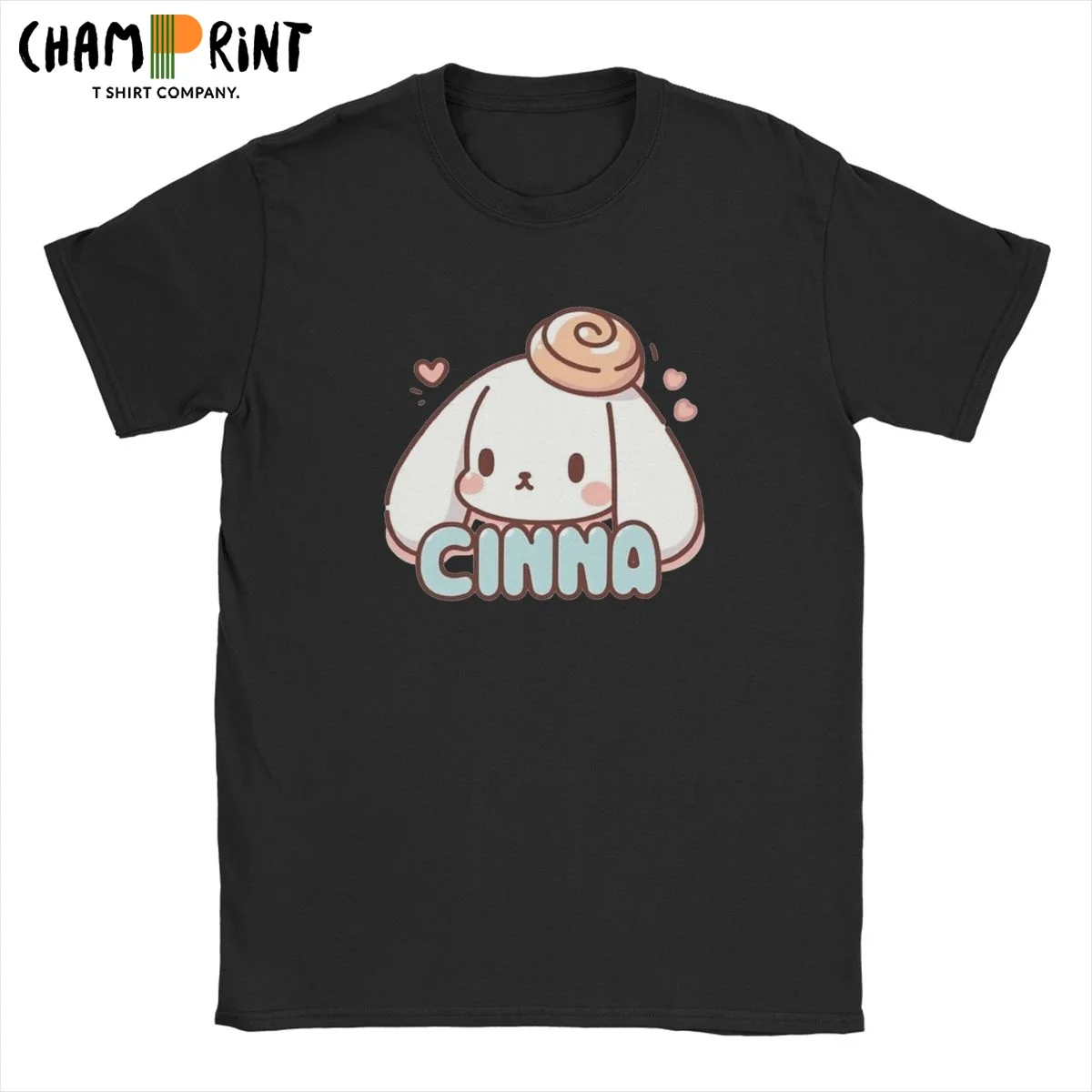 Cinna Cute Kawaii Cinnamon Roll Men T Shirts Puppy Vintage Tees Short Sleeve Round Collar T-Shirts 100% Cotton Plus Size Clothes