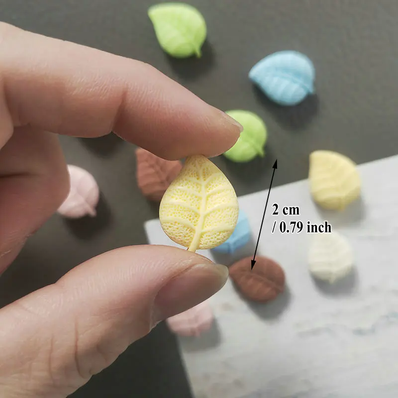 10pcs Small Size Mixed Color Resin Leaf Fridge Magnet Mini Magnets for Refrigerators DIY Home Decor Photo Sticker Accessory