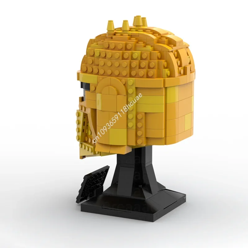 602pcs MOC The Armorer Helmet Collection Model Building Blocks Christmas Gifts Architecture DIY Creative Toys Idea Education