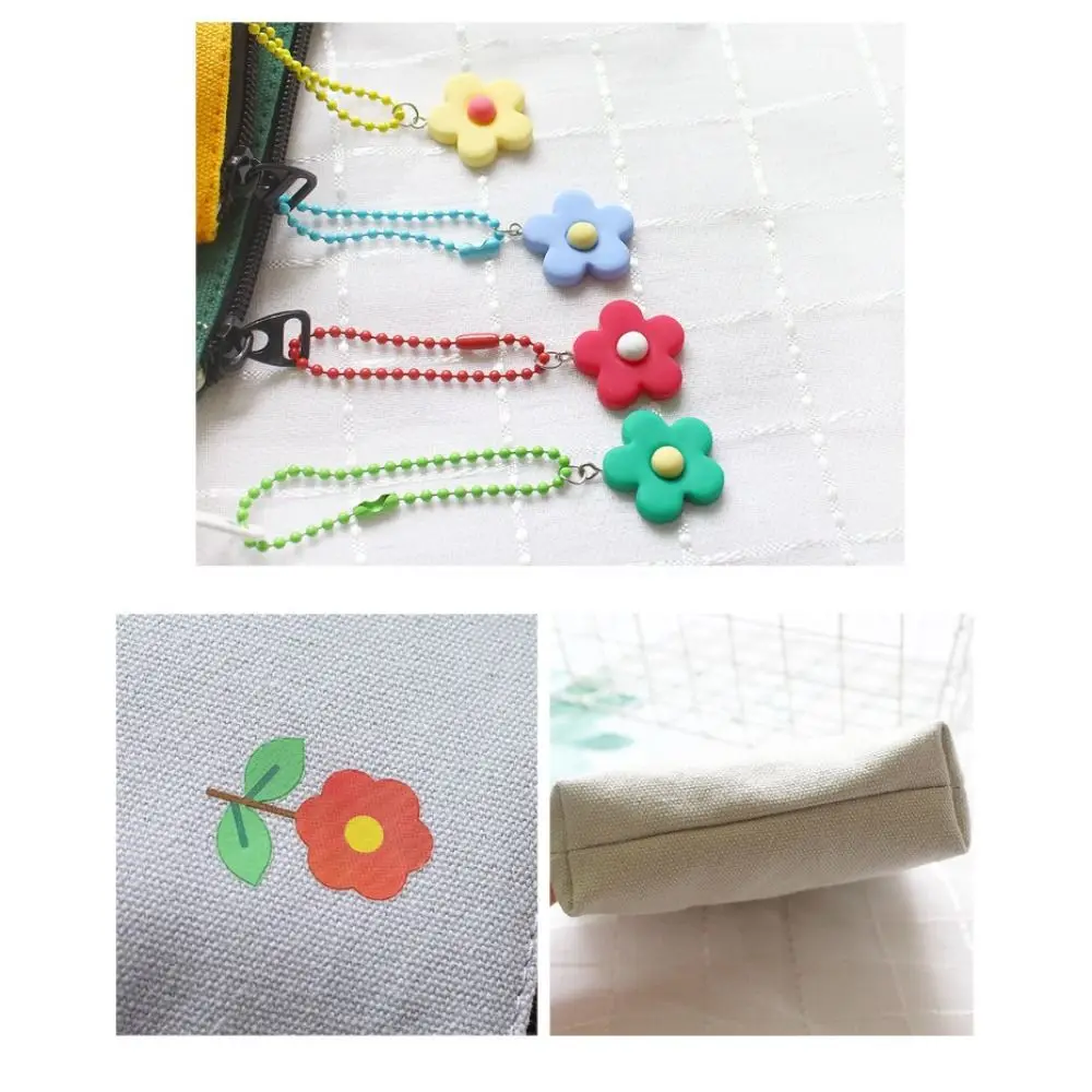 

2025 Cute Anitary Pad Organizer Flower Canvas Cosmetic Pouch Case Simple Napkin Storage Bags