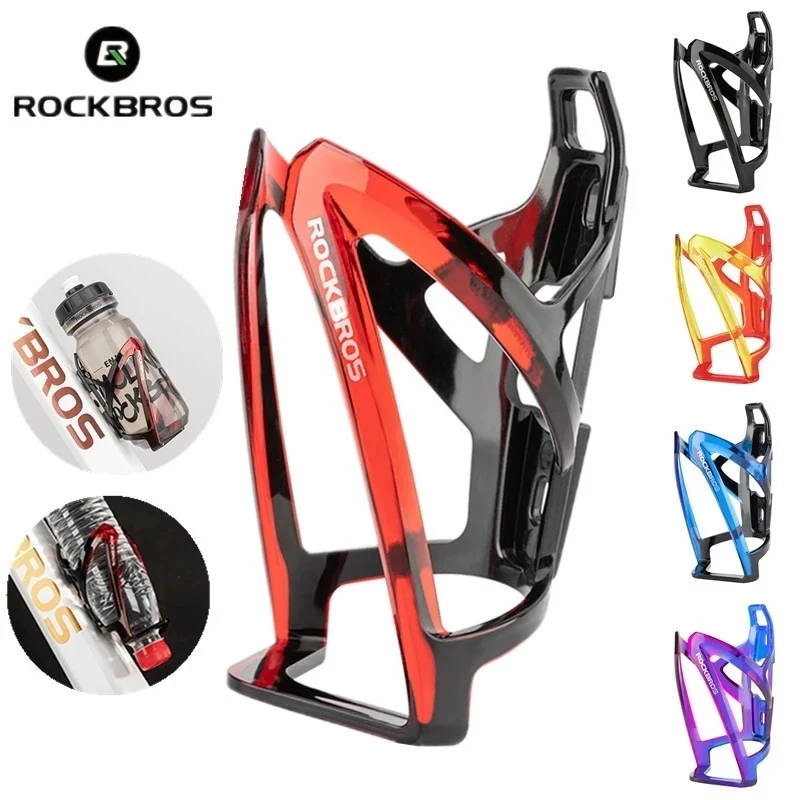 ROCKBROS Bicycle Bottle Cages MTB Road Bicycle Water Bottle Holder Colorful Lightweight Cycling Bottle Bracket Bicycle Accessory