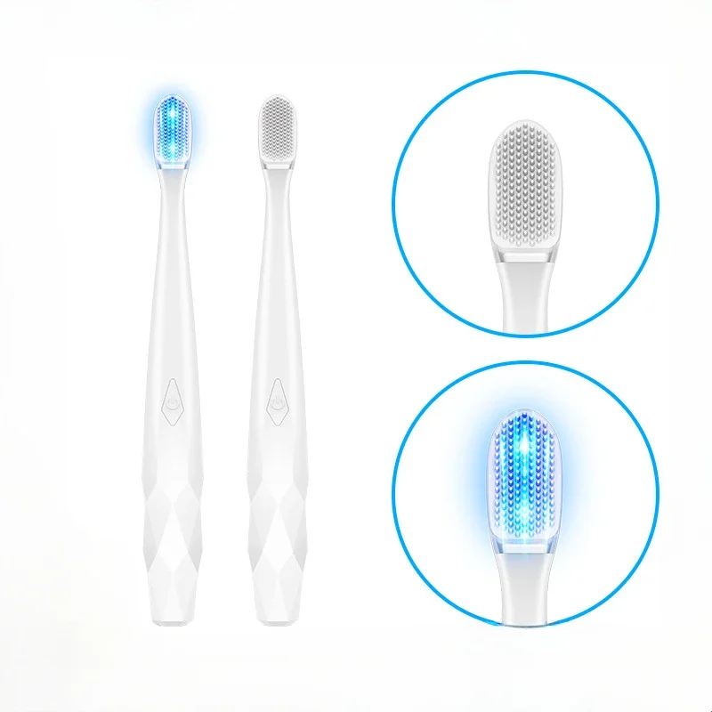 

Electric Toothbrush Adult Blue Light Antibacterial Smart Toothbrush Light Up Tooth Brushes Waterproof Sonic Electric Toothbrush