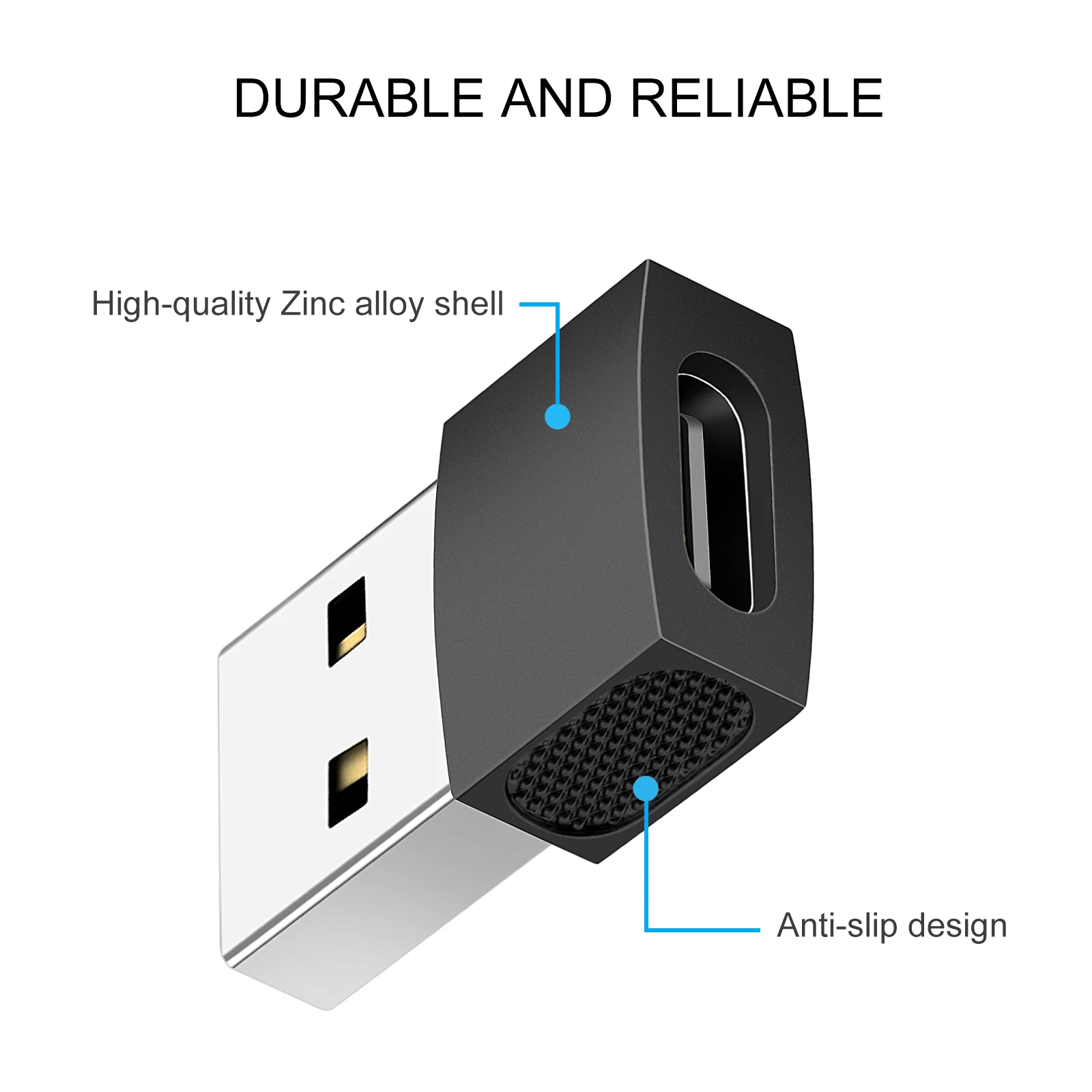 Usb2.0 Male to Type-C Female Adapter