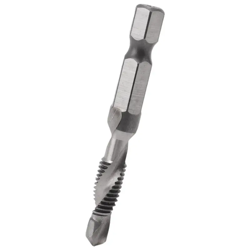 A02M-M6X1.0Mm High-Speed Steel 4341 Titanium Plated Composite Tap Drill And Tap Integrated Machine Tap Open And Chamfer Tool