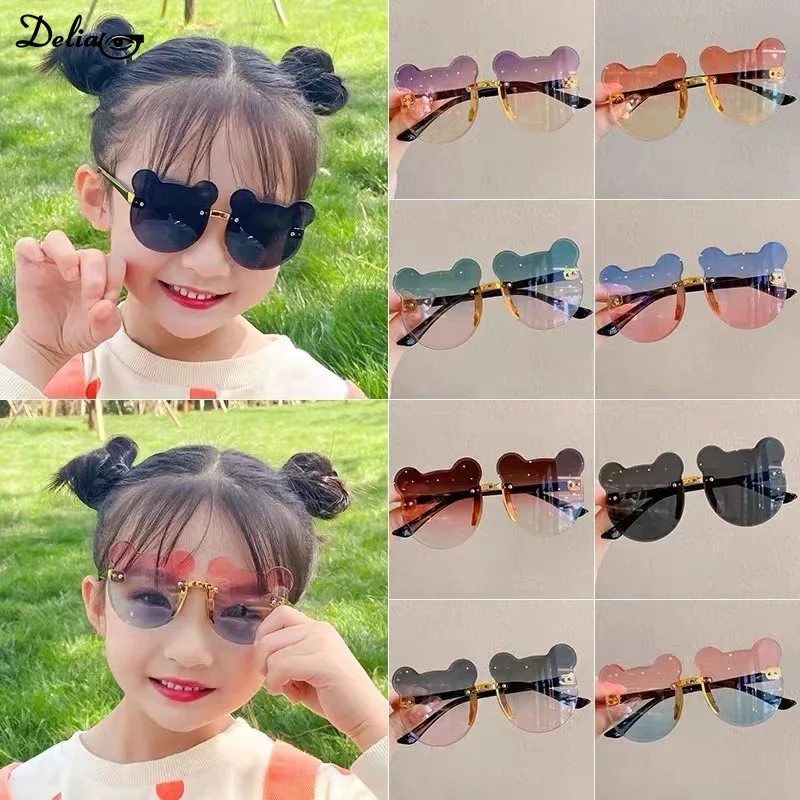 

Children's Glasses Sunglasses UV Resistant Fashionable and Cute for Boys and Girls Baby Bear Ears Sunglasses Photo Taking Design