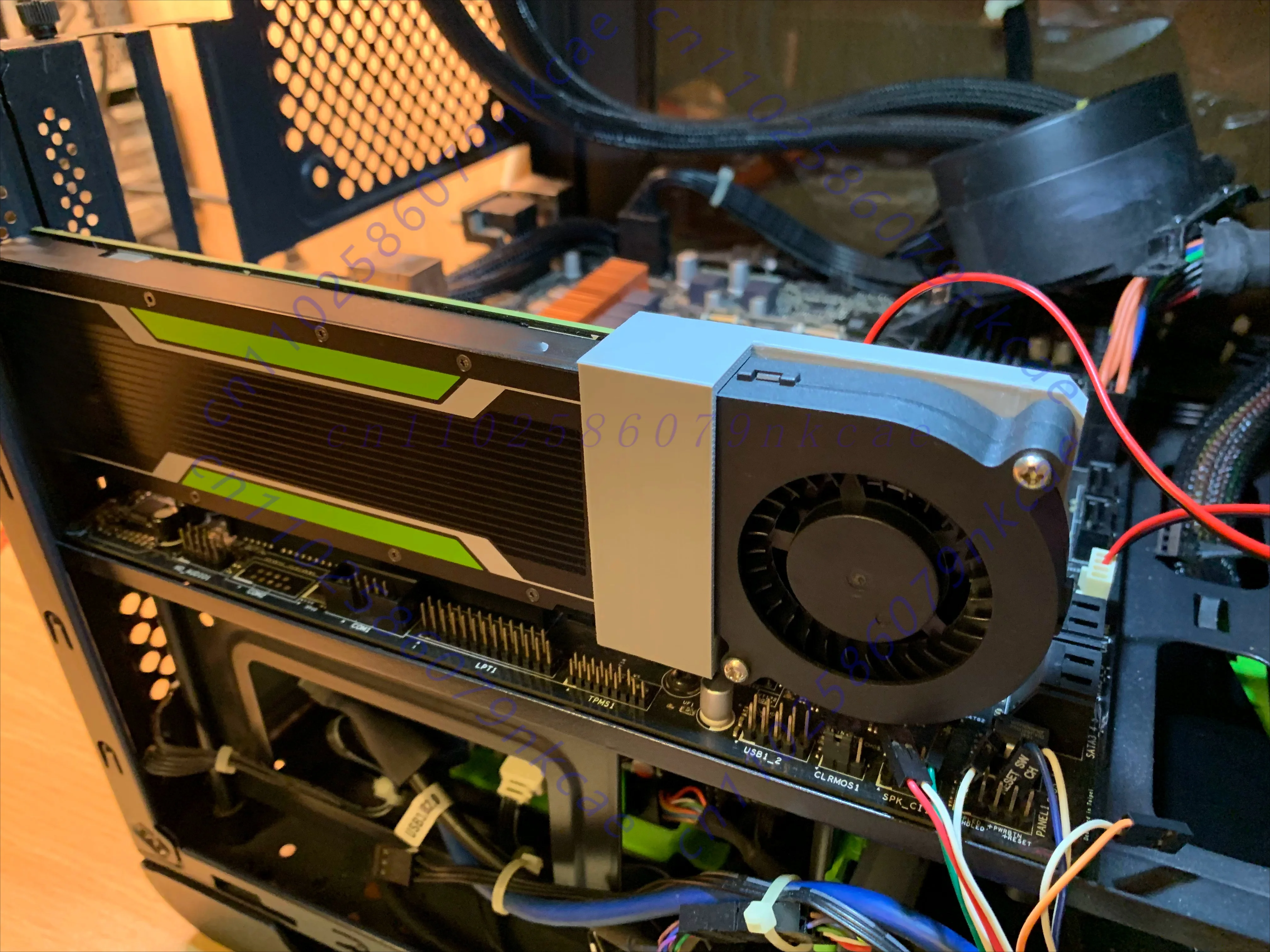 For NVIDIA Tesla P4 M4 T4 Low‑Profile Graphics Card 6CM Turbo Cooling Fan Component3D printing materials
