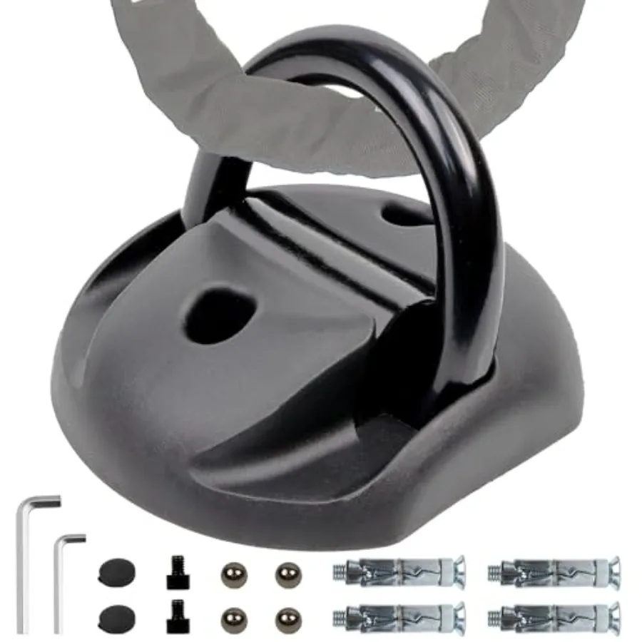 

Сверхмощный безопасный наземный анкер для защиты от кражи мотоцикла: напольное или настенное крепление с поворотной скобой из легированной стали диаметром 14 мм.