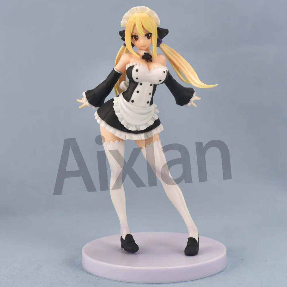 Aixlan New Figure Lucy Heartfilia Erza Scarlet Sexy Girl 16cm PVC Action Figure Amine Birthday Gift Collectible Figurine