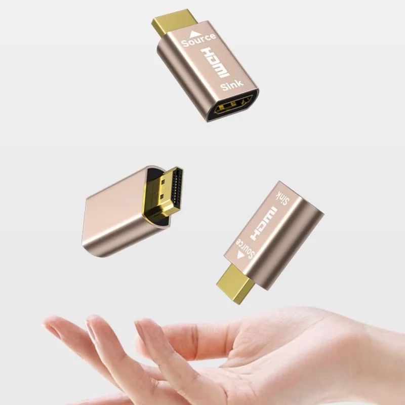 HDMI Graphics Card Spoofing Device Emulator Virtual Display Monitor HDMI-Compatible Lock Screen Treasure