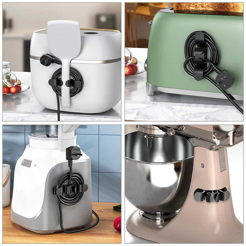 

3Pcs Adhesive Appliances Cable Organizer Heavy Duty Cord Holder for Kitchen Appliances Neat Wire Storage Solution