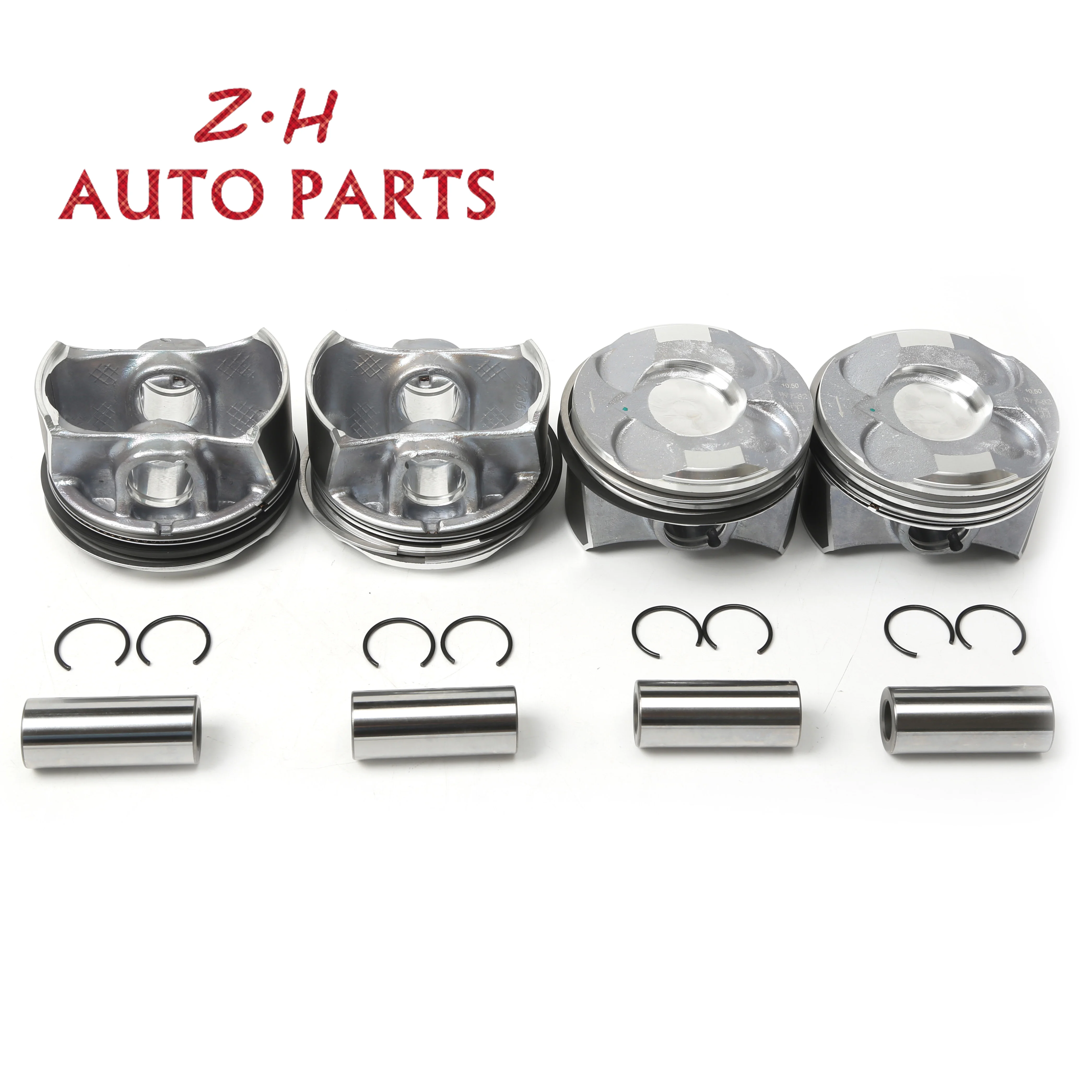 Engine Piston Assembly Oversized 0.50MM Kit For BMW F21 F30 Citroen DS3 C4 MINI R56 Roadster R59 Peugeot 11257601181 11257584117