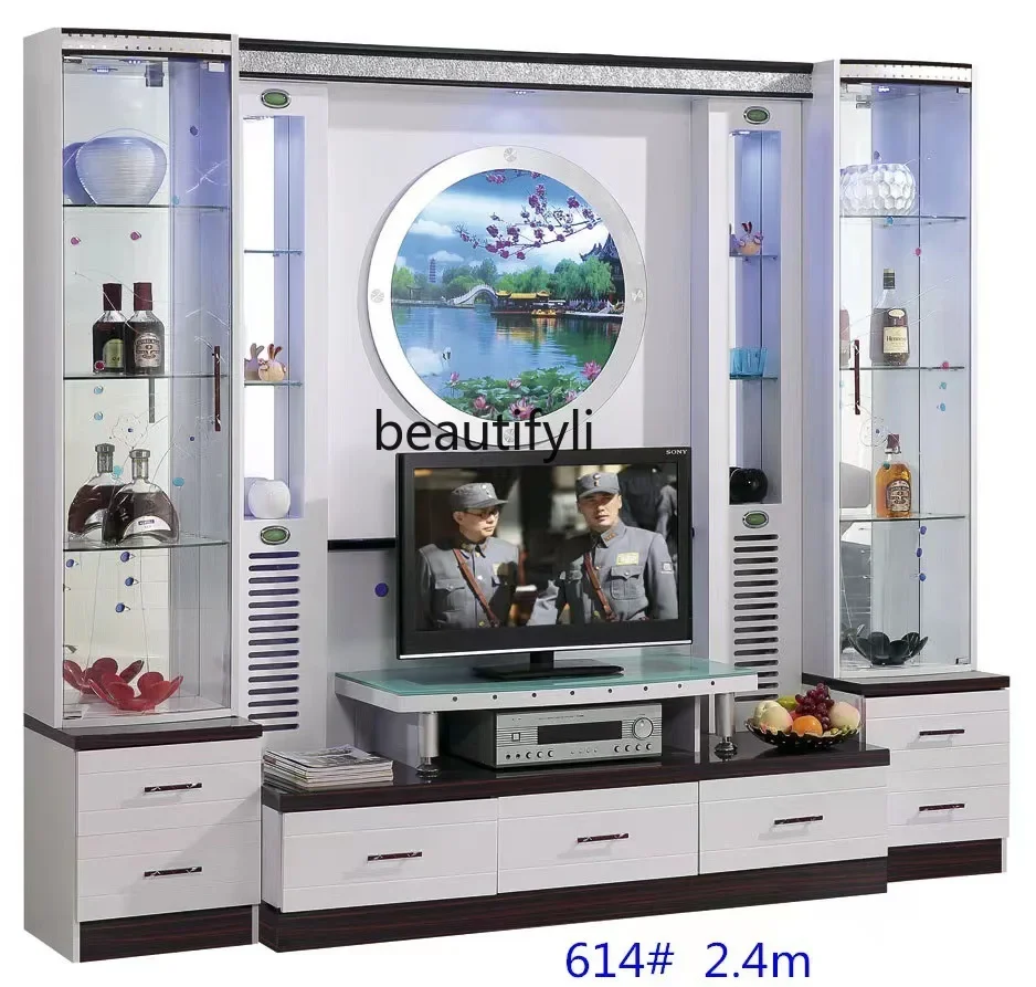 A55 Multifunctional modern simple board, TV cabinet combination, wine cabinet small apartment living room TV cabinet