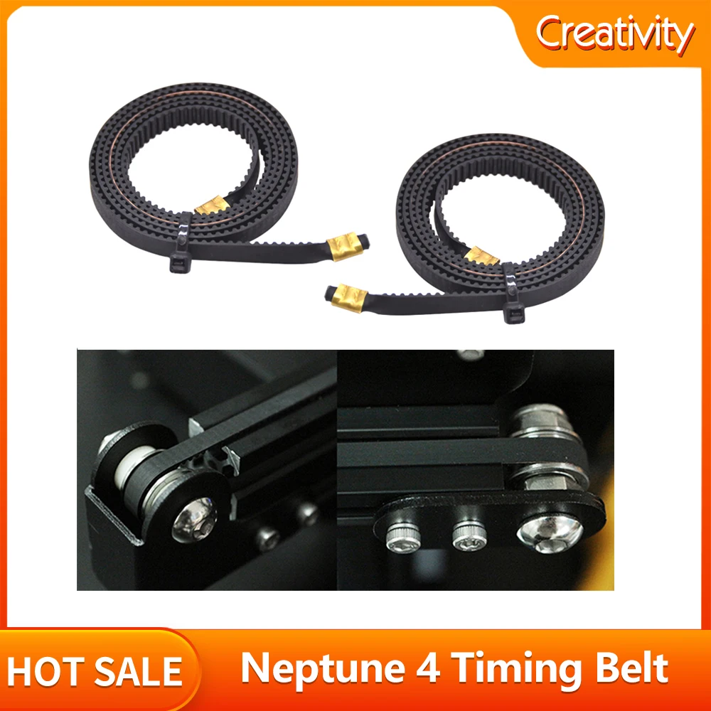 

Ремень ГРМ Neptune 4, для Neptune 3 Plus/4 plus, ремень оси X Y, синхронная резина, аксессуары для 3D-принтеров, ремень Neptune 3Max
