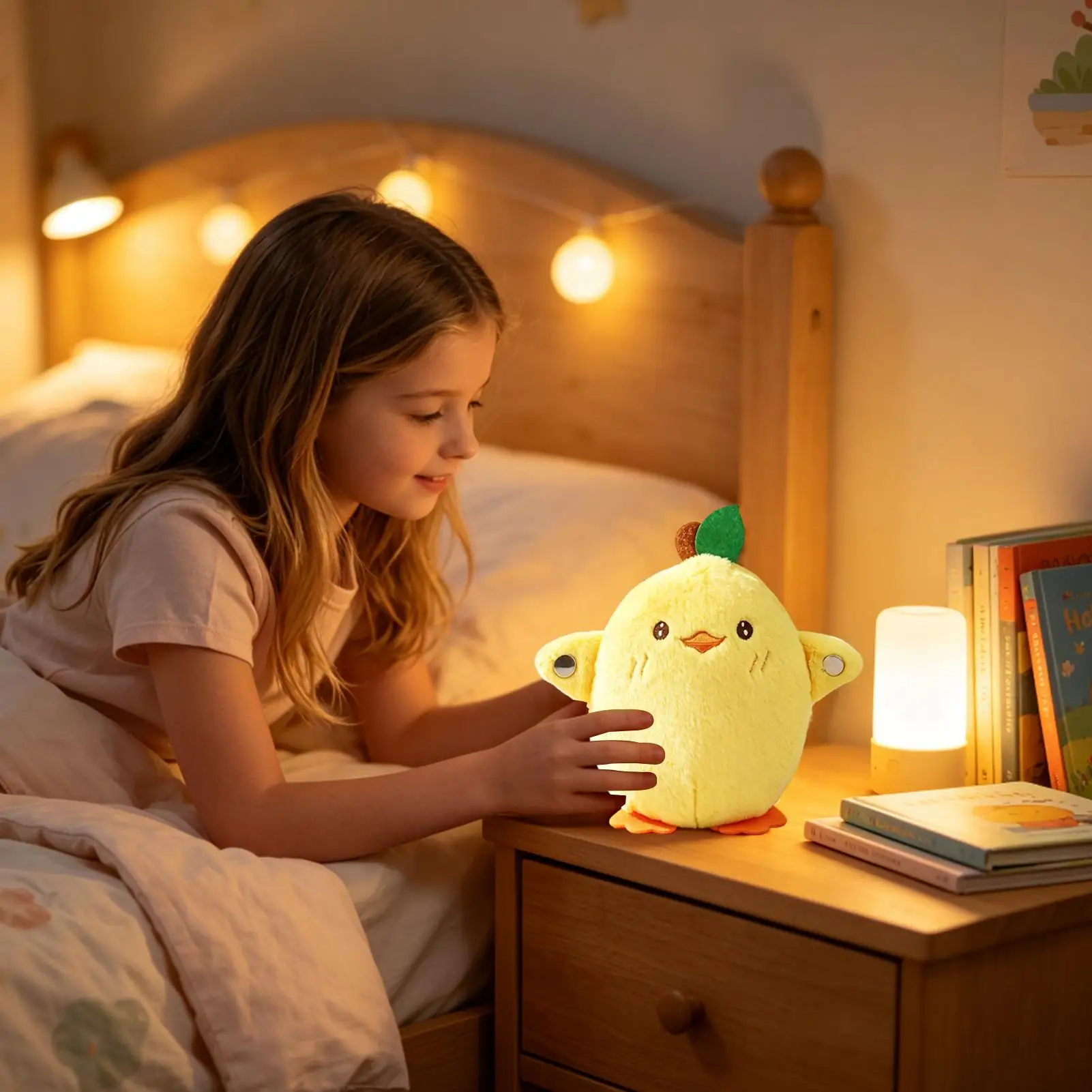 Creative Peculiar Music Rhythm Parent-child Interactive Plush Doll chick Induction Toy Cultivate Music Perception Ability