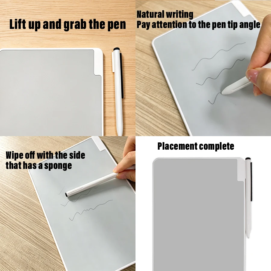 6.5/8.5/10/13-Inch Magnetic Writing Board Magic Drawing Board Ultra Slim Reusable Writing-for Classroom Office and Home Use Gift