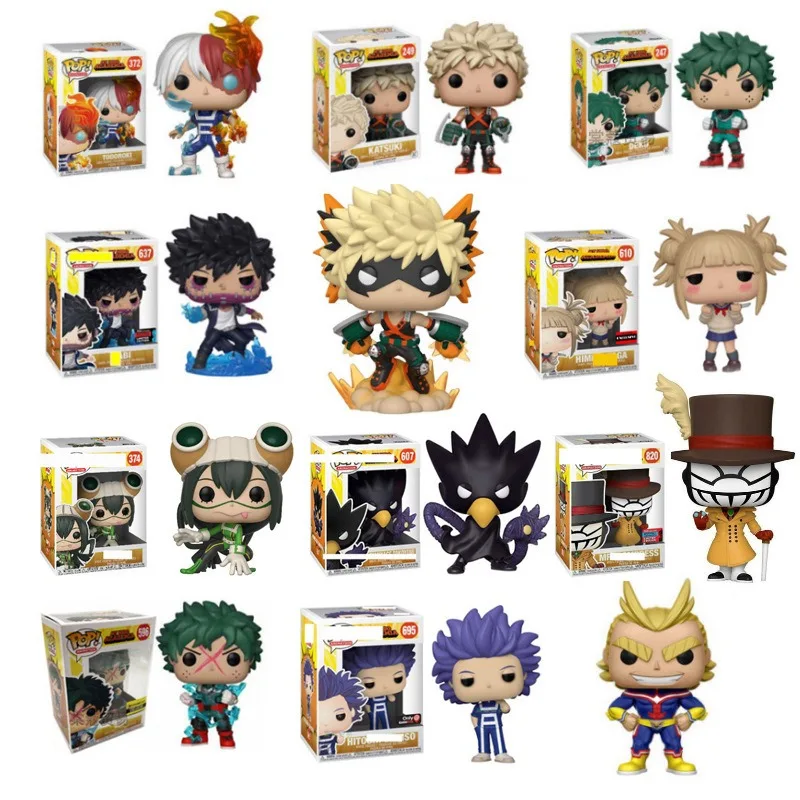 Funko Pop Figurine My Hero Academia Anime Figure Bakugou Katsuki Midoriya Izuku Action Figures Collect Model Children's Toy Gift